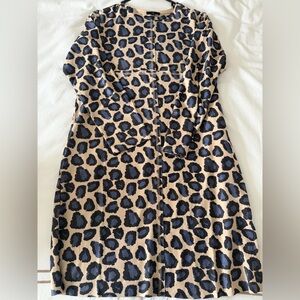 Leopard Print Long Sleeve Dress